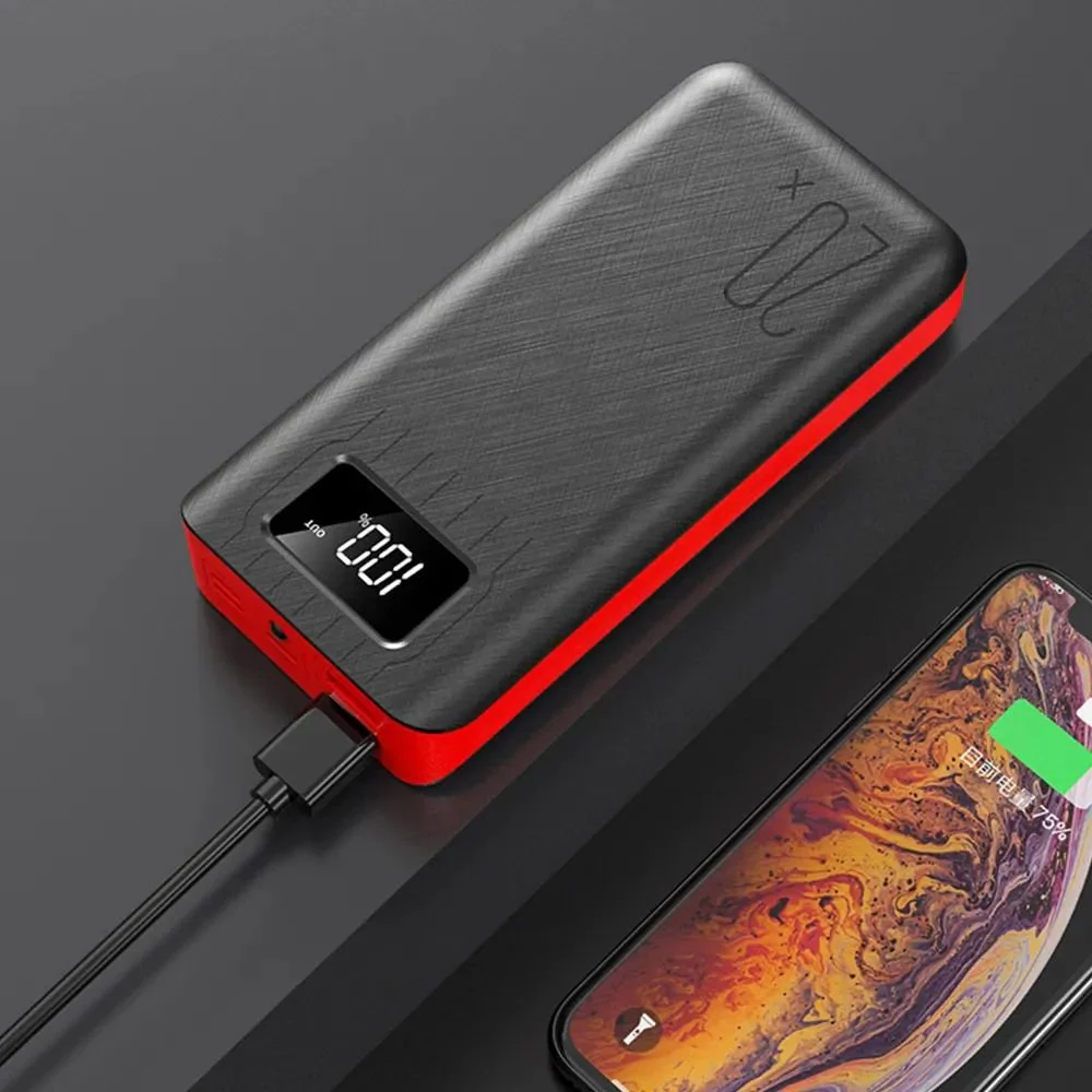 Outdoorzees 20000mAh External Battery Power Bank Dual USB With LED Flashlight - Image 5