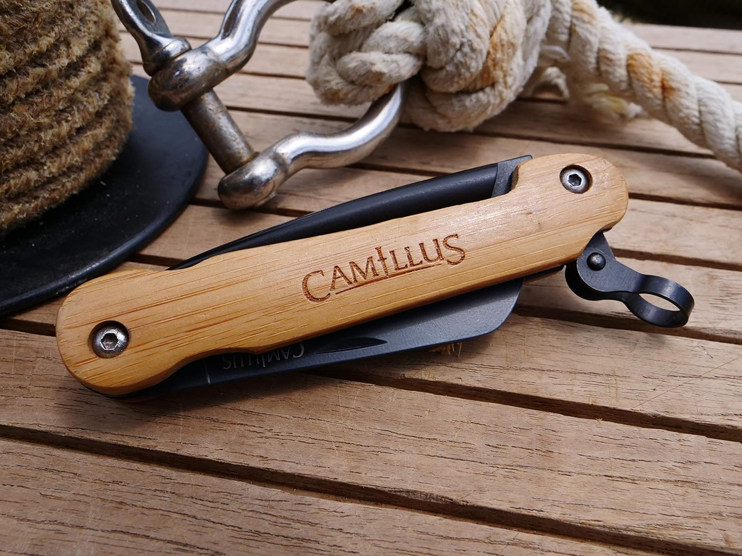 Camillus 7.5" Marlin Spike Folding Pocket Knife - Image 5