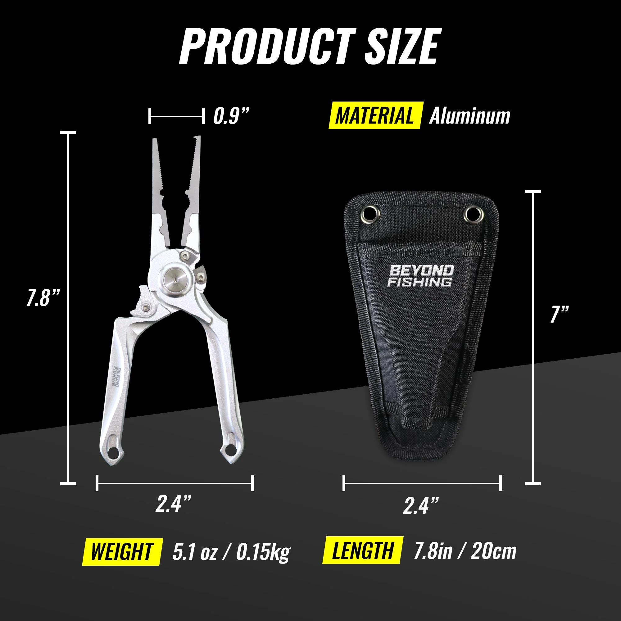 Beyond Braid Pro Aluminum Series 8" Inch Pliers - Image 5