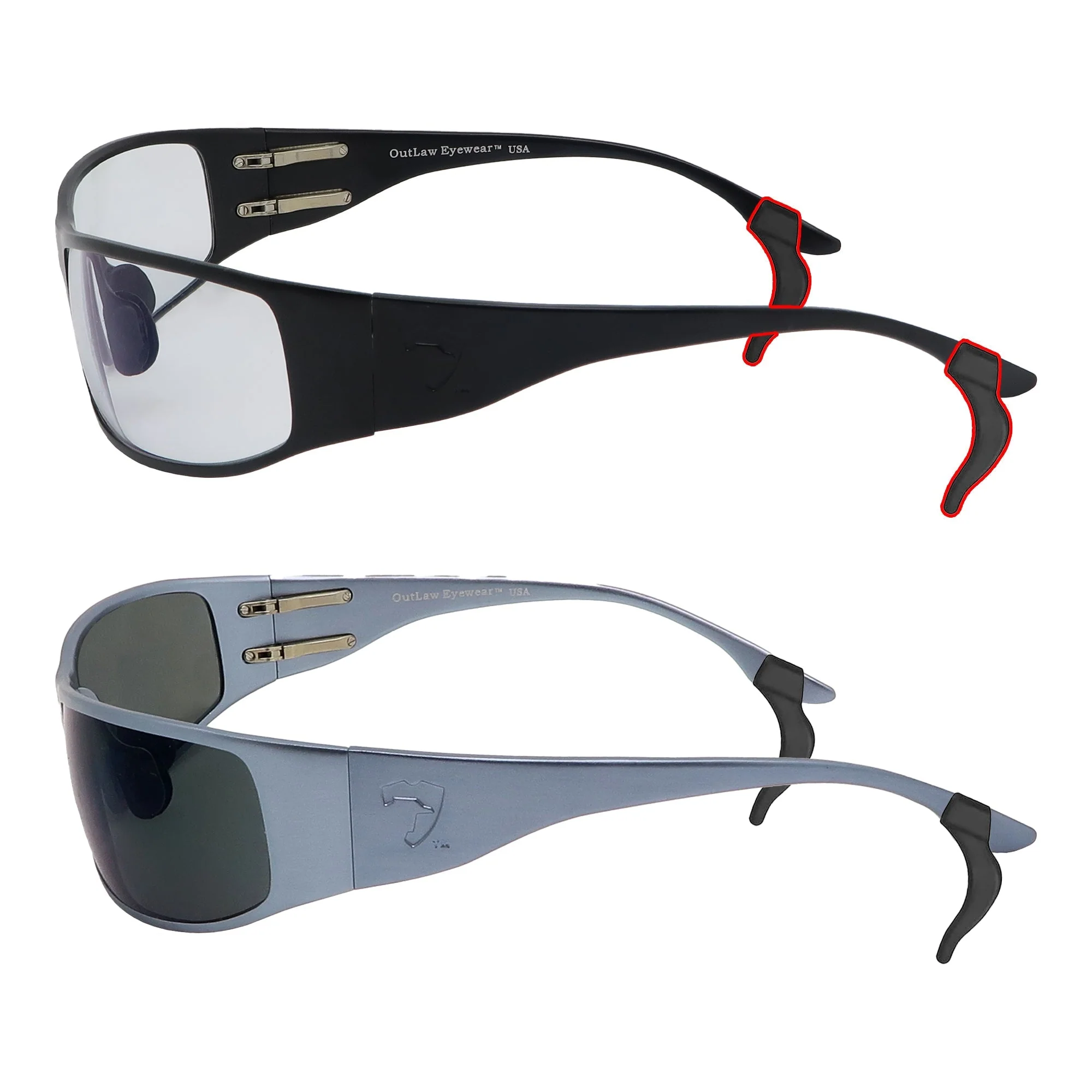 OutLaw Eyewear Tactical Glasses Retaining Cord & Ear Hook Grips - Image 7